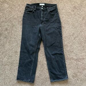 Abercrombie & Fitch curve love high waist straight ankle jeans